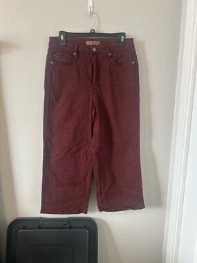 Judy Blue Maroon Wide Leg Jeans